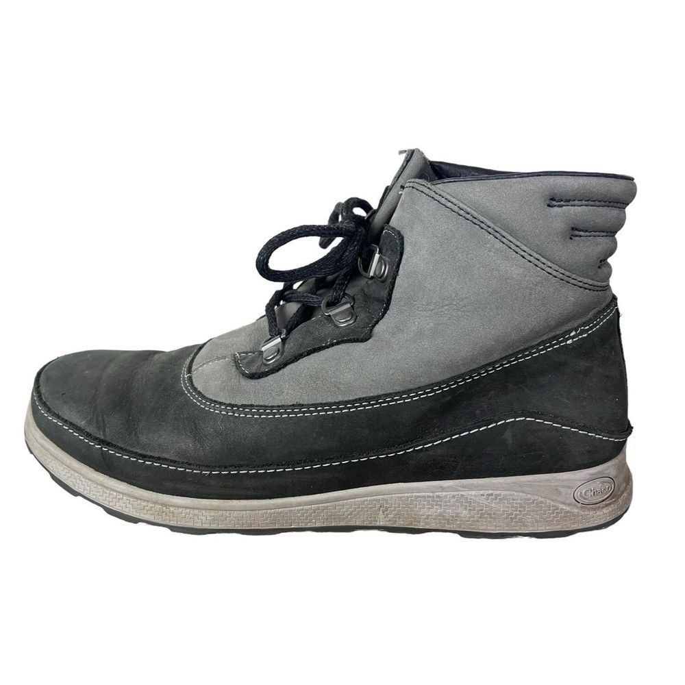 Chaco Two-Tone Black and Gray Ankle Booties